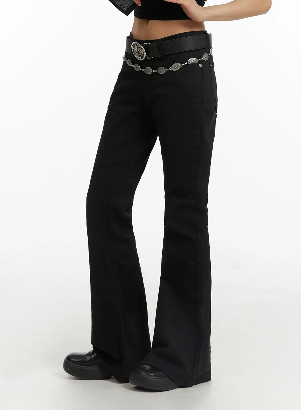 Slim Fit Bootcut Pants CJ416 - Official Website.