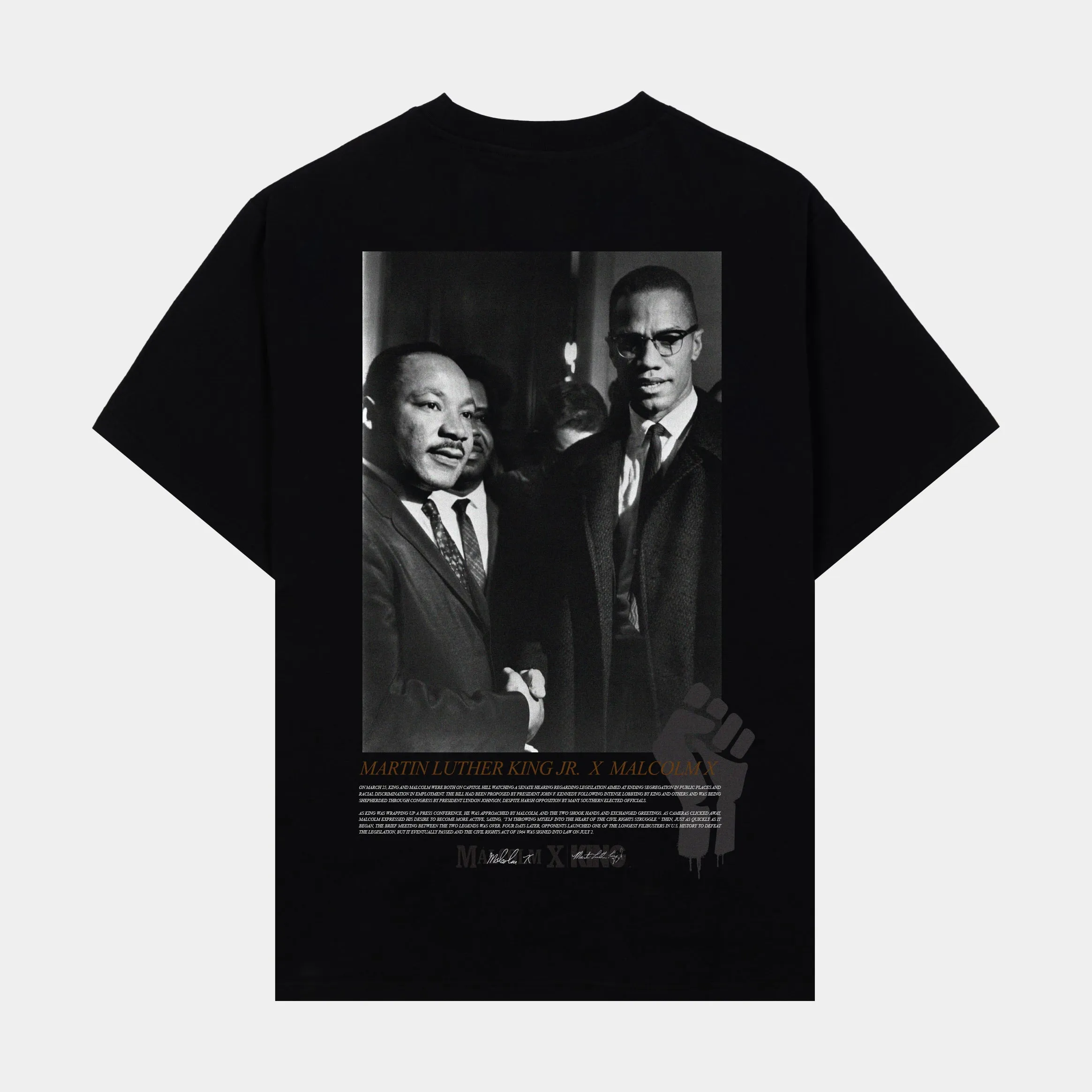 SP x Malcom X MLK Leaders Shirt Black White