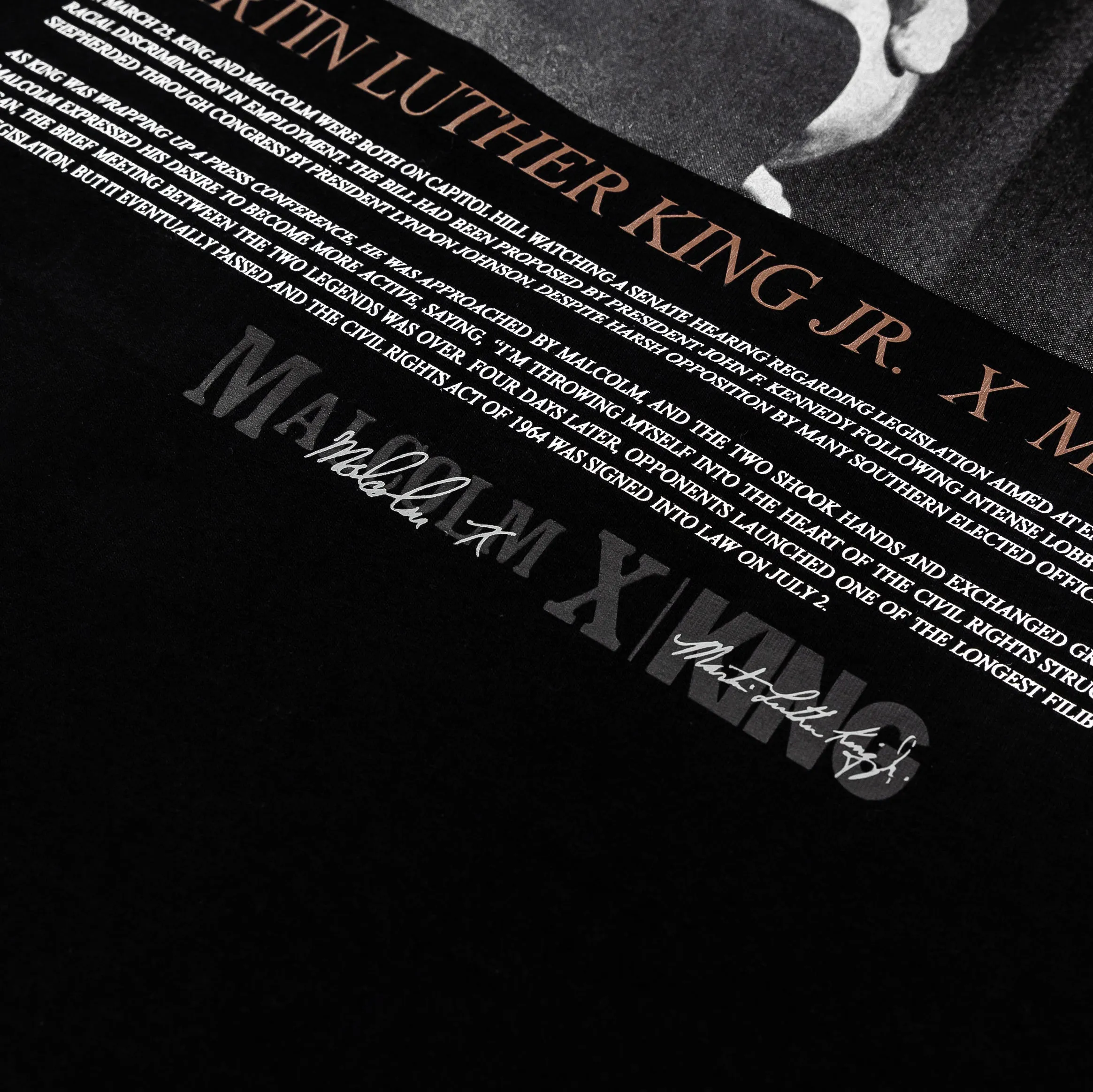 SP x Malcom X MLK Leaders Shirt Black White