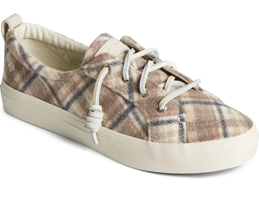 Sperry Womens Crest Vibe Plaid Wool Sneakers