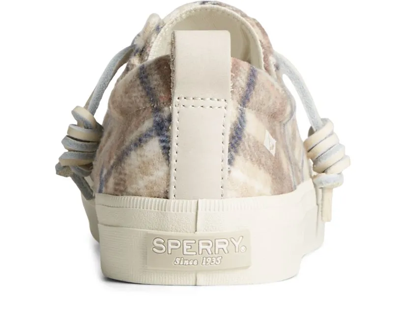 Sperry Womens Crest Vibe Plaid Wool Sneakers