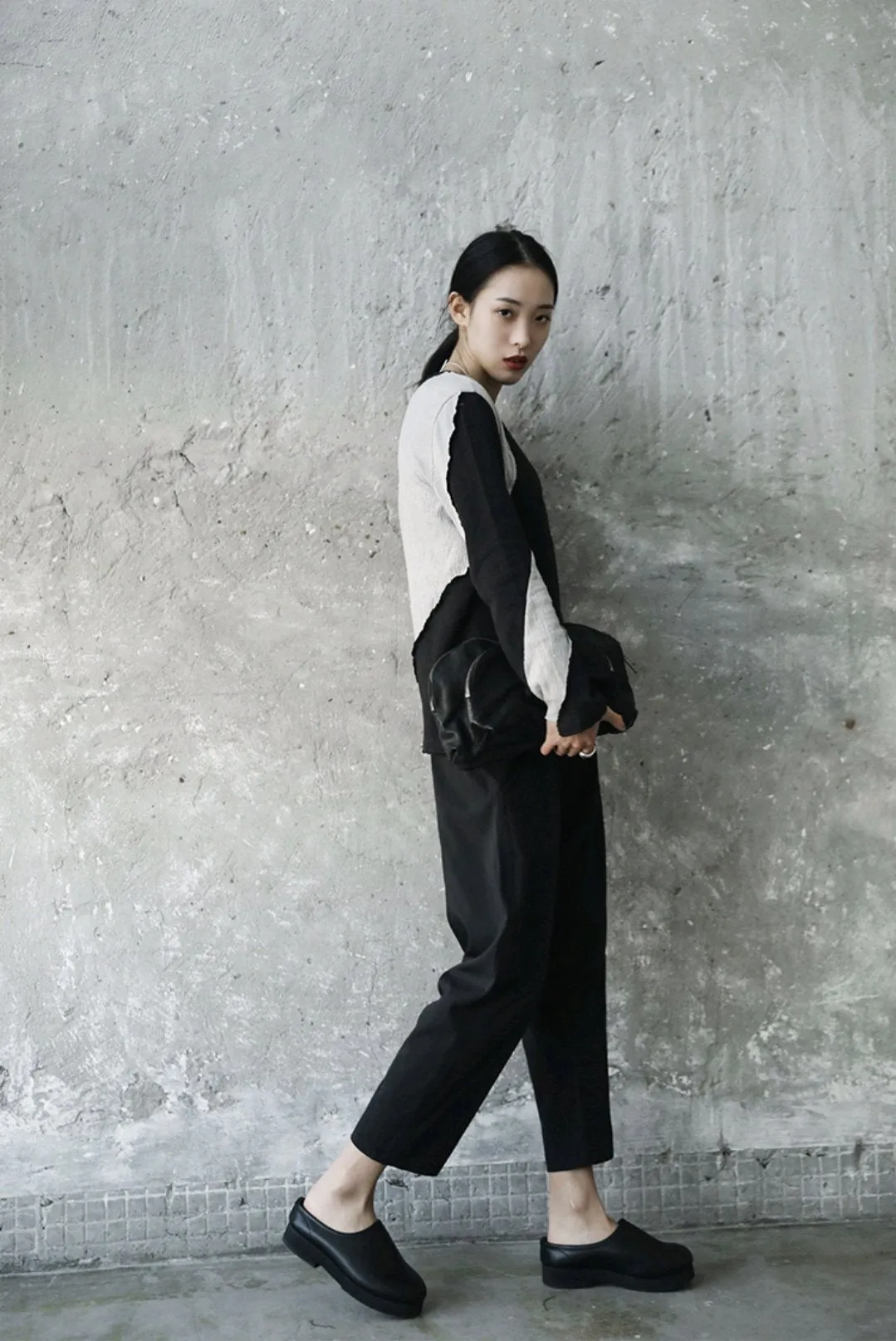 Stretchy Wide Leg Pants by Yuuto