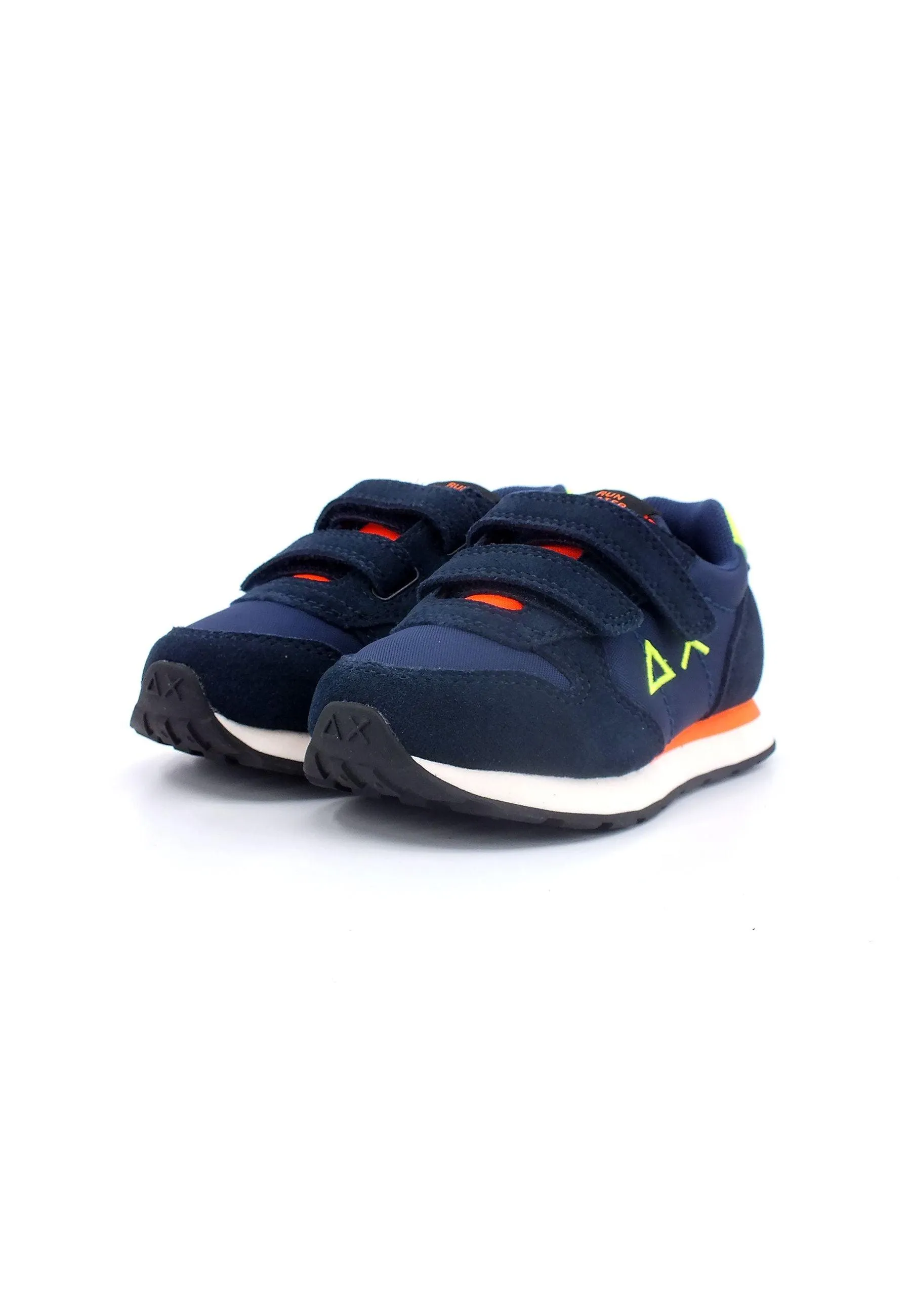 SUN68 Tom Fluo Sneaker Bambino Navy Blue Z33302B