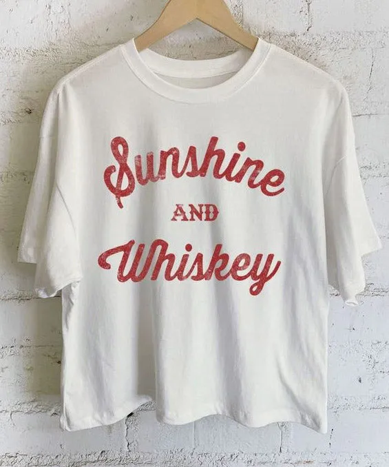 Sunshine whiskey graphic tee natural