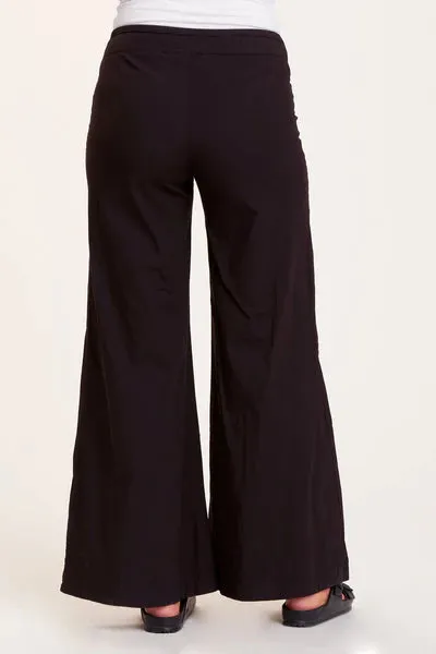 Terraced High-Waisted Wide-Leg Trousers
