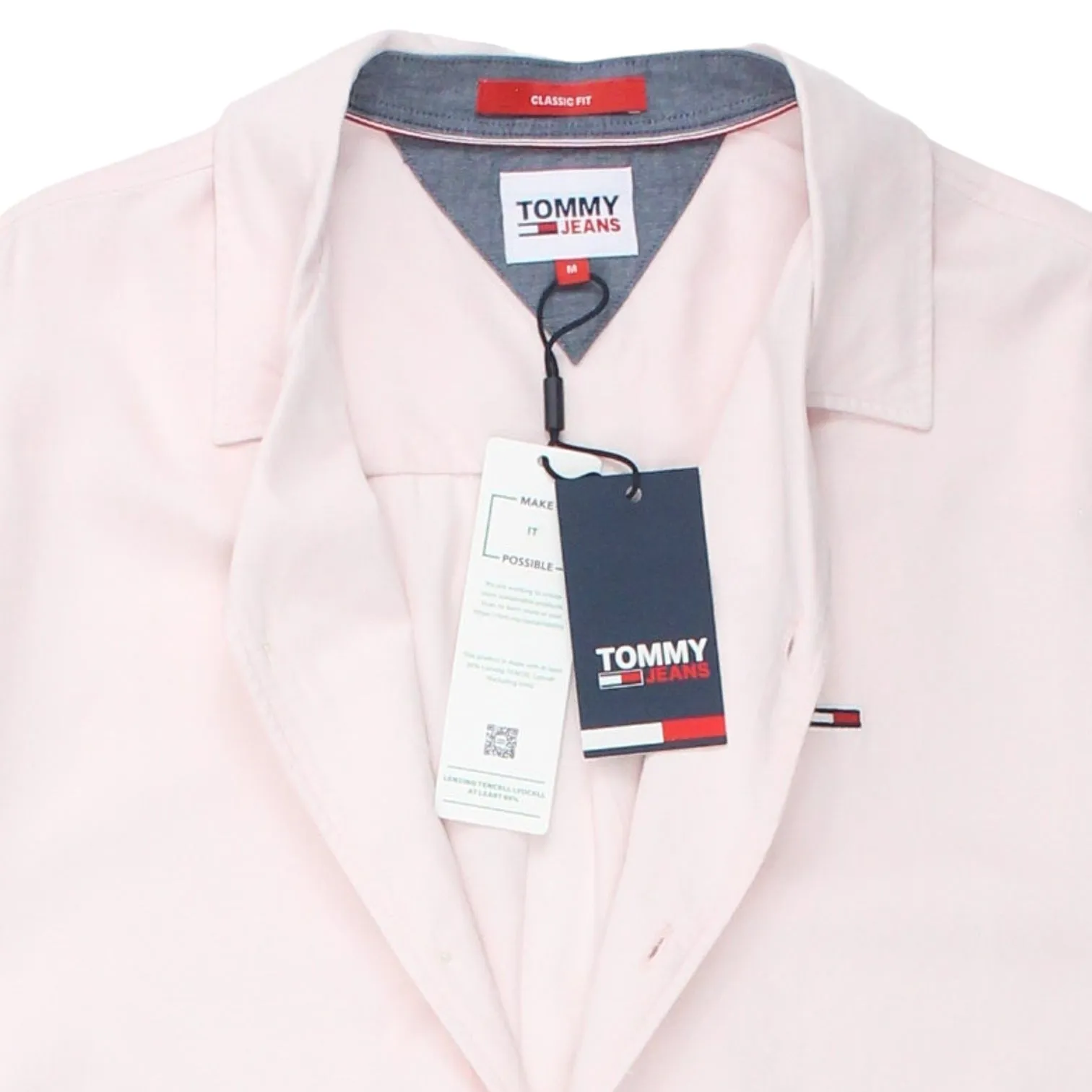 Tommy Jeans Pink Camp Shirt