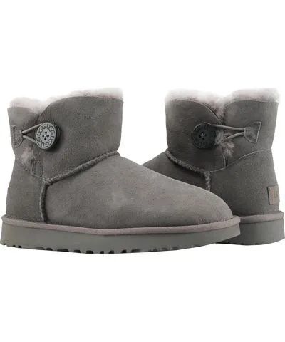 Ugg Australia Mini Bailey Button ll Grey Women's Boots 1016422