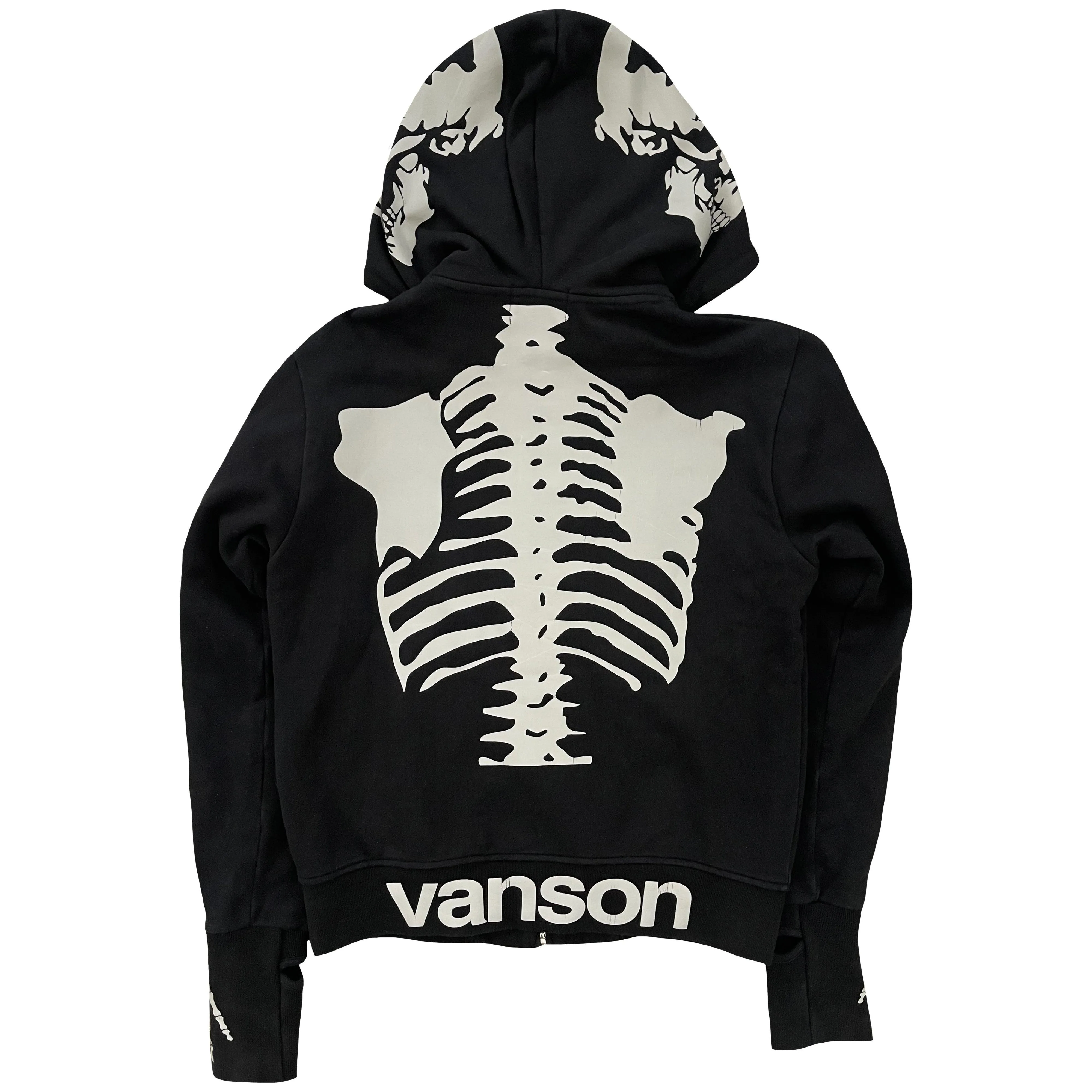 Vanson Leathers Skeleton Hoodie