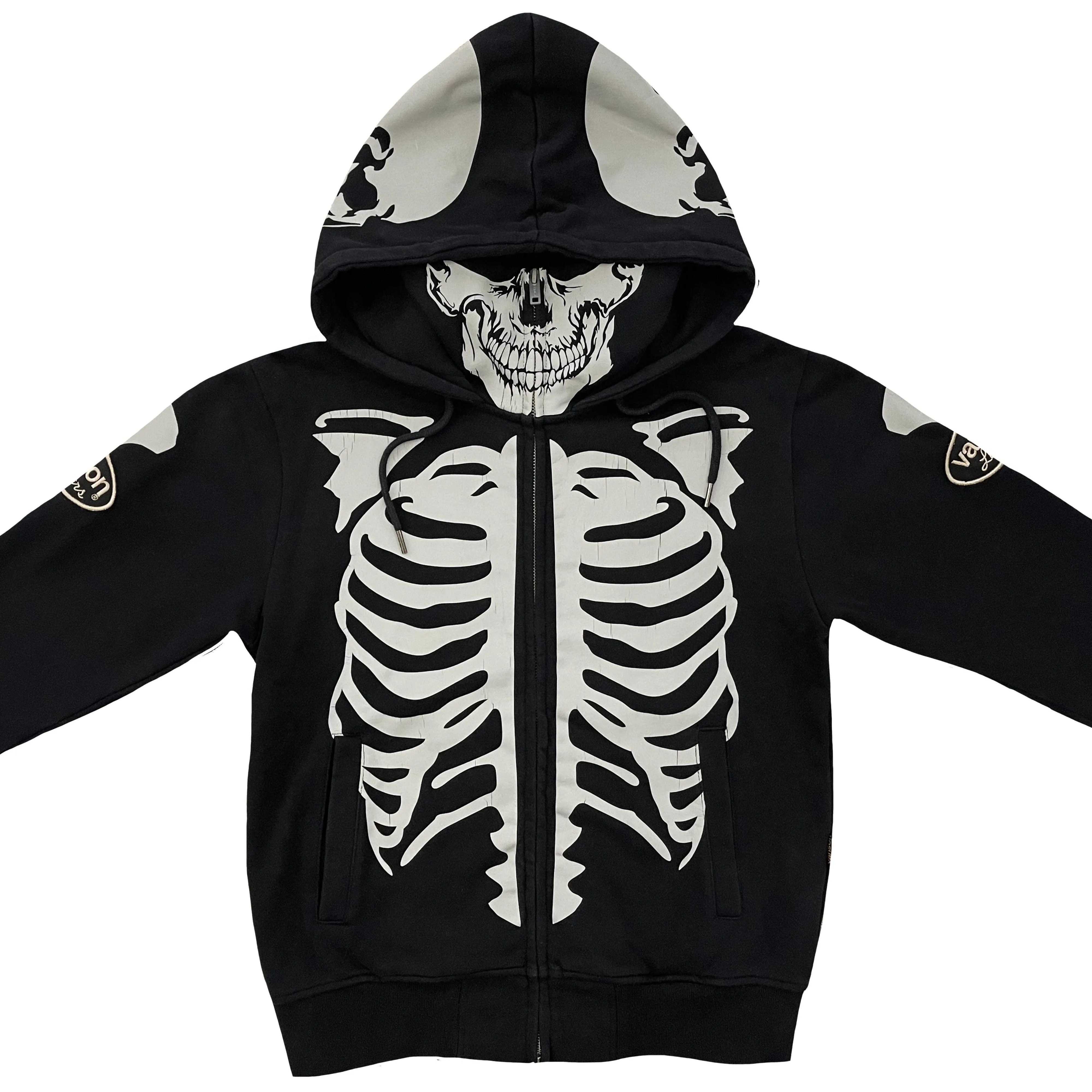 Vanson Leathers Skeleton Hoodie