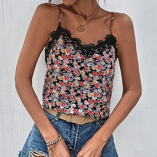 Women's Camisole Tank Tops Elegant Vacation Ditsy Floral