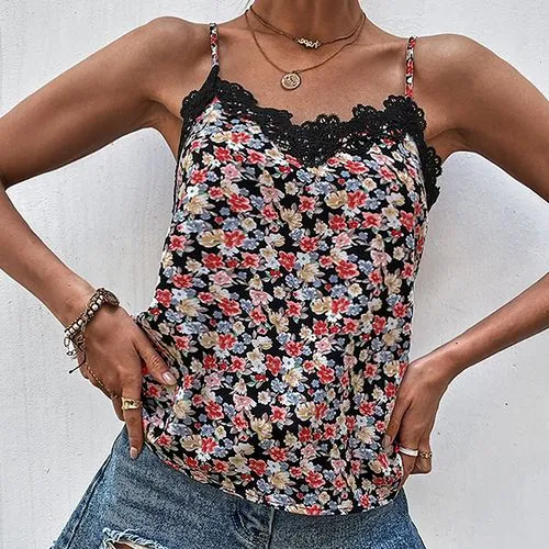 Women's Camisole Tank Tops Elegant Vacation Ditsy Floral