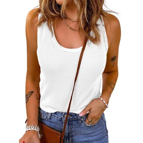 Women's Racerback Tank Tops Tank Tops Patchwork Fashion Solid Color