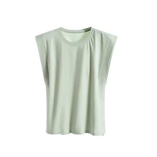 Women's Sleeveless Tank Tops Simple Style Solid Color