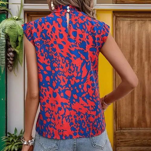 Women's Vest Sleeveless Tank Tops Printing Streetwear Color Block