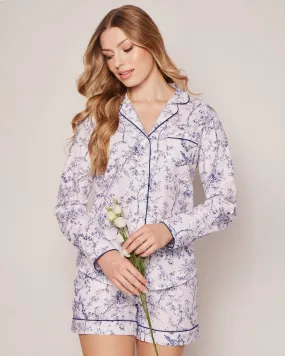 Women's Twill Long Sleeve Short Set | Timeless Toile